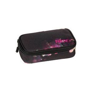 Nitro Pencil Case XL incl. Geo driehoekig & lesrooster, pennenetui, zwart-roze, UNIC