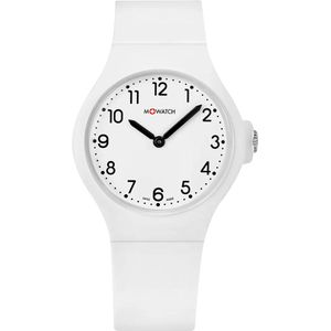 M+Watch by Mondaine - Unisex Watch White WYA.37110.RA - Swiss Made Uniseks Horloge - 37mm