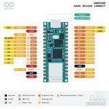 Arduino - ABX00053 - Board NANO RP2040 CONNECT - I/O-Pins