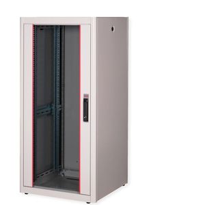 ROLINE 19-inch netwerkkast Basic 26 U, 600x600 BxD Glazen deur grijs