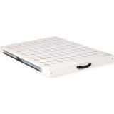 19 Inch - Uitschuifbare Legplank - Grijs - Metaal - Max 25 kg