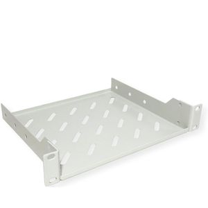 Legplank - Grijs - Metaal - Geschikt voor 10 Inch Rack