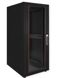 ROLINE 19-inch netwerkkast Basic 26 U, 600x800 BxD Glazen deur zwart