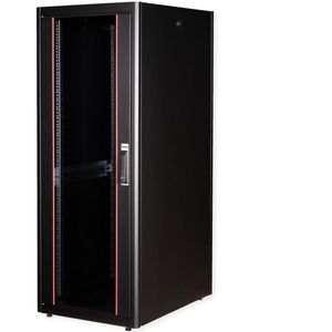 ROLINE 19-inch netwerkkast Basic 32 U, 600x800 BxD Glazen deur zwart