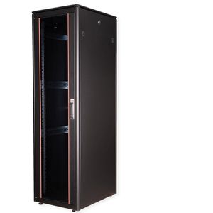 ROLINE 19-inch netwerkkast Pro 42 U, 600x800 BxD Glazen deur zwart