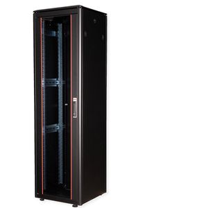 ROLINE 19-inch netwerkkast Pro 47 U, 600x600 BxD Glazen deur zwart