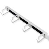 ROLINE - 19 inch Rangeerpaneel - 1 U - Kabeldoorvoer - Grijs - Borstelstrook 44x60mm
