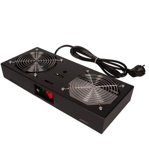 ROLINE ventilatoreenheid met 1 ventilator, voor 19 inch wandbehuizing zwart
