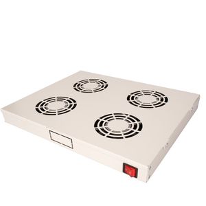 Roline - 19 Inch Ventilator Eenheid - Grijs - 4 Ventilatoren