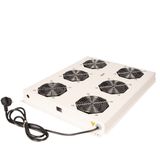 Roline - 19-inch Dakventilatorunit - Grijs - 6 Ventilatoren - ON/OFF