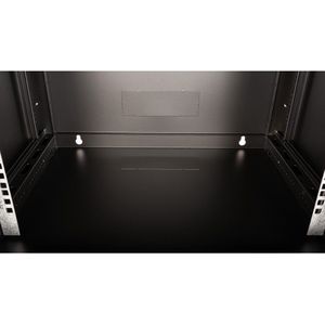 VALUE 19 inch wandbehuizing 6 HE, 600x450 mm zwart, bouwpakket