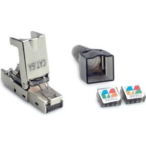 RJ45 toolless connector voor F/UTP / S/FTP CAT6a netwerkkabel - per stuk