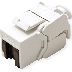 VALUE Cat.6A Keystone - RJ-45 - Zilver - Wit