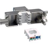 VALUE Cat.6A Keystone Module - RJ-45 - Zilver - Gereedschapsloos