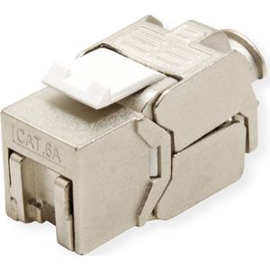 VALUE Cat.6A Keystone Module - RJ-45 - Zilver - Gereedschapsloos