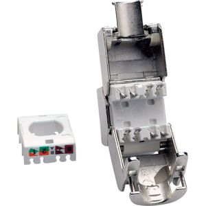 VALUE Cat.6A Keystone Module - RJ-45 - Zilver - Gereedschapsloos