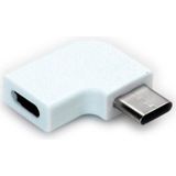 USB-C - Haakse Adapter - USB3.2 - Wit