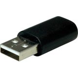 Value - USB A naar USB C Adapter - Zwart - USB 2.0