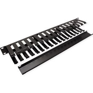 Value - 19" Kabelwartel - Accessoires - Zwart - 1U 40x80mm