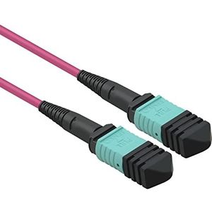 VALUE MPO Trunk Kabel 50/125µm OM4, MPO/MPO, violet, 5 m - paars 21.99.1102