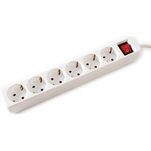 Value - 6-voudige Stekkerdoos - 10 Meter - Kunststof - Geaarde Stopcontacten