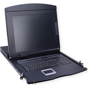 Value - 19" Console - KVM Schakelaar - Zwart - 43 cm TFT-Display