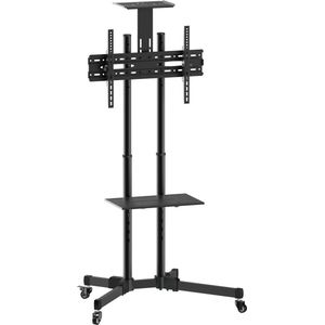 VALUE Lcd-/tv-rolstandaard | zwart | voor beeldschermen en tv-monitoren tot 50 kg (37 inch tot 70 inch) | voor gebruik in vergader- of trainingsruimtes