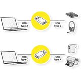 Value - USB A naar USB C Adapter - Zwart - USB 3.0