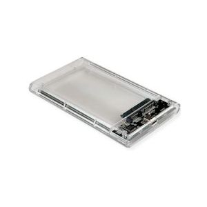 VALUE Externe HDD/SSD behuizing, 2.5, SATA 6.0 Gbit/s naar USB 3.2 Gen 1 type C" - transparant 16.99.4214