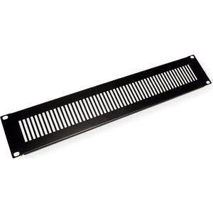 Value - Ventilatiefrontpaneel - Zwart - Metaal - 19" - 2 U