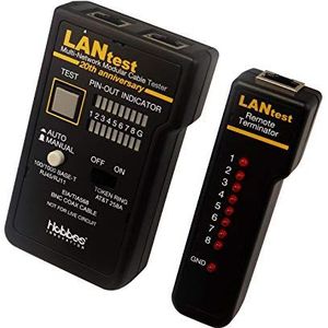 Hobbes - LANtest - Netwerkkabel Tester - RJ45 - Inclusief Remote Unit