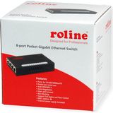 ROLINE Gigabit Ethernet Switch - 8 Poorten - Compact