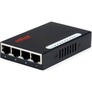 ROLINE Gigabit Ethernet Switch, Pocket, 8-Poorts - zwart 21.14.3530