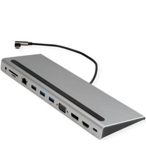 VALUE USB 3.2 Gen 2 Type C Multiport HDMI/DP, VGA, USB, kaartlezer, PD, LAN, audio