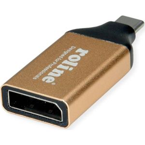 Roline - GOUD Display Adapter - USB Type C naar DisplayPort - Goud - Compact Ontwerp