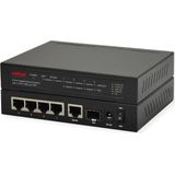 ROLINE Gigabit Ethernet Switch - 6 Poorten - 4x PoE