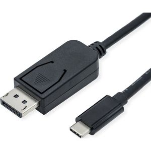 ROLINE USB type C - DisplayPort adapterkabel, v1.4, M/M, 2 m - zwart 11.04.5836