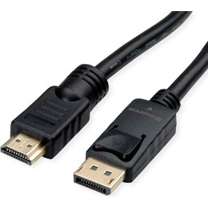 ROLINE DisplayPort Kabel DP - UHDTV, M/M, zwart, 7,5 m - zwart 11.04.5776