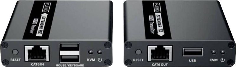 KVM-Verlenging - Cat.6/6A - Tot 70 Meter - HDMI - USB