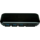 Roline - USB 3.2 Gen 2 Hub - 7-voudig - Zwart - USB-C, USB-A