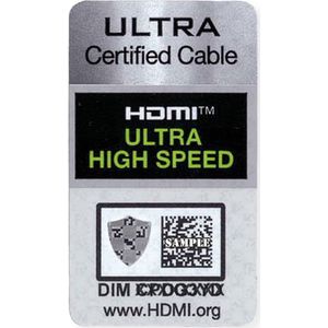 ROLINE GREEN ATC 8K HDMI Ultra HD Kabel mit Ethernet, ST/ST, schwarz, 1 m