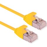 ROLINE U/FTP DataCenter Patchkabel Kat.6A (Class EA), LSOH, slim, gelb, 0,15 m