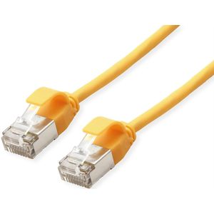 ROLINE F/UTP DataCenter Patch Cord Cat.6A (Class EA), LSOH, heel cienki, geel, 0,3 m