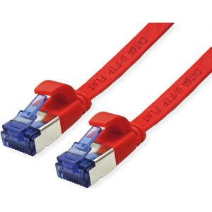 VALUE Patchkabel Kat.6A (Class EA) FTP, extra-flach, rot, 5 m