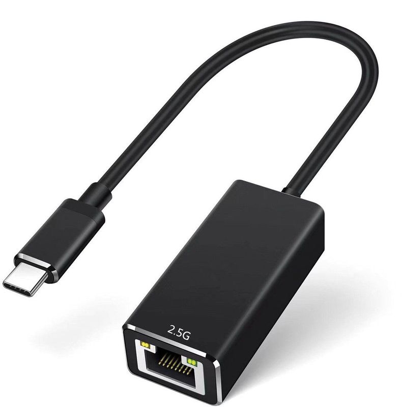 Value - USB 3.2 Gen 2 Type C naar 2,5 Gigabit Ethernet Converter - Zwart