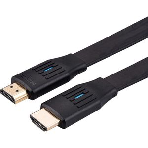 VALUE 8K HDMI Ultra HD-kabel met Ethernet, plat, M/M, zwart, 1 m - zwart 11.99.5906