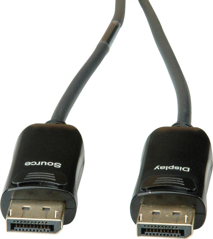 ROLINE DisplayPort v1.4 Kabel (AOC), M/M, 15 m - zwart 14.01.3491