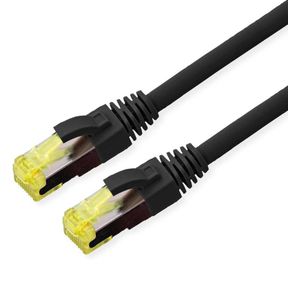 Roline - 21.15.0757 RJ45 Netzwerkkabel, Patchkabel cat 6a s/ftp 7 m Schwarz 1 St.
