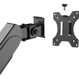 Value - Dual LCD-Arm Monitorsteun - Zwart - Tafelmontage - VESA 75/100