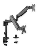 Value - Dual LCD-Arm Monitorsteun - Zwart - Tafelmontage - VESA 75/100